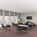 Alera Reversible Laminate Table Top, Rectangular, 47.63w x 23.63d, White/Gray