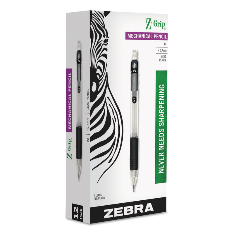 Zebra Z-Grip Mechanical Pencil, 0.7 mm, HB (