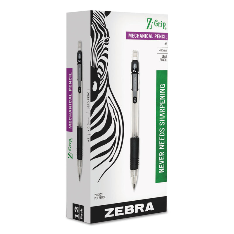 Zebra Z-Grip Mechanical Pencil, 0.5 mm, HB (