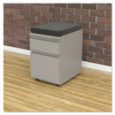 Alera File Pedestal with Full-Length Pull, Left or Right, 2-Drawers: Box/File, Legal/Letter, Light Gray, 14.96" x 19.29" x 21.65"