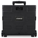 Universal Collapsible Mobile Storage Crate, Plastic, 18.25 x 15 x 18.25 to 39.37, Black