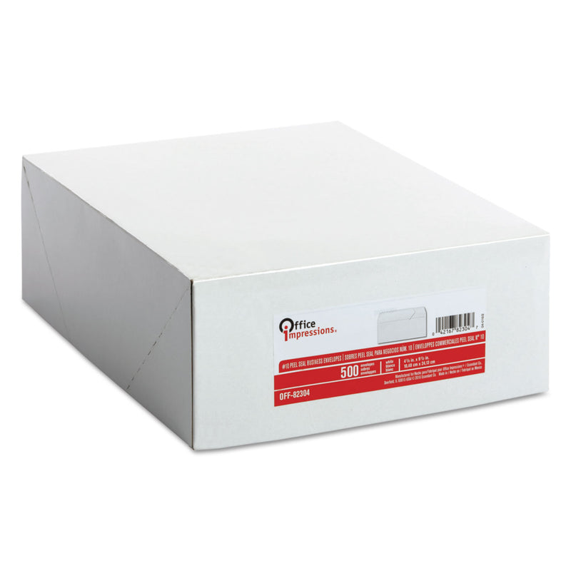 Office Impressions Peel Seal Strip Business Envelope,