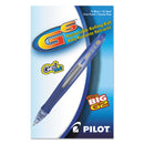 Pilot G6 Gel Pen, Retractable, Fine 0.7 mm, Blue Ink, Blue Barrel