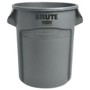 Rubbermaid Round Brute Container, Plastic, 20 gal, Gray
