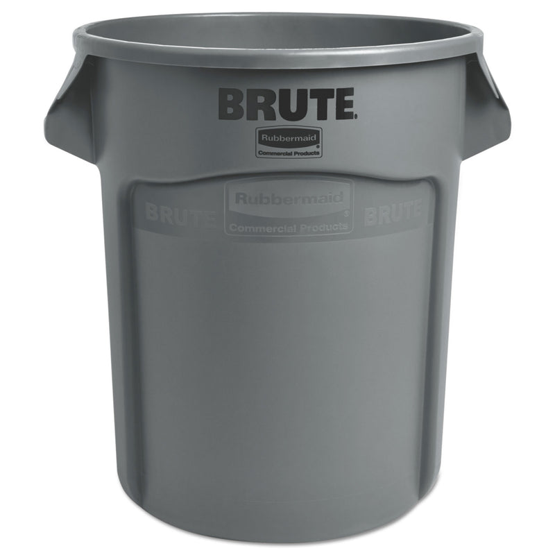 Rubbermaid Round Brute Container, Plastic, 20 gal, Gray