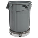 Rubbermaid Round Brute Container, Plastic, 20 gal, Gray