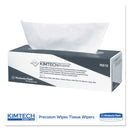 Kimtech Precision Wipers, POP-UP Box, 1-Ply, 11.8 x 11.8, White, 196/Box, 15 Boxes/Carton