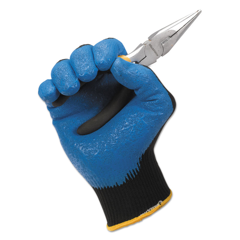 KleenGuard G40 Foam Nitrile Coated Gloves, 250 mm Length, X-Large/Size 10, Blue, 12 Pairs