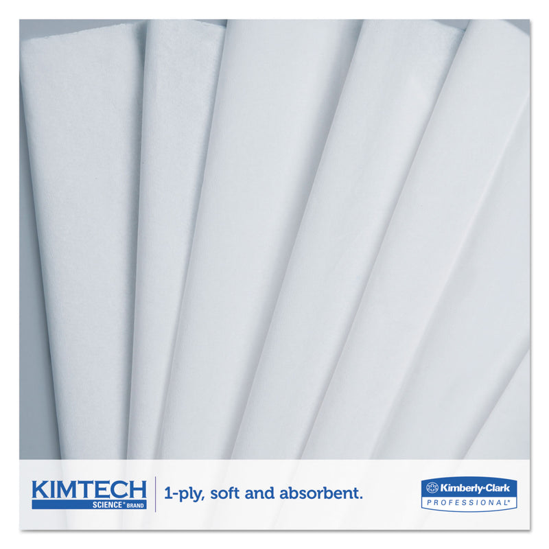 Kimtech Precision Wipers, POP-UP Box, 1-Ply, 11.8 x 11.8, White, 196/Box, 15 Boxes/Carton