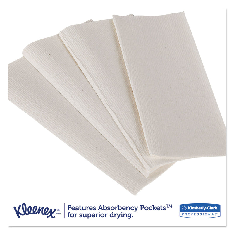 Kleenex Premiere Folded Towels, 7.8 x 12.4, White, 120/Pack, 25 Packs/Carton