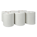 Kleenex Hard Roll Paper Towels with Premium Absorbency Pockets, 8" x 600 ft, 1.5" Core, White, 6 Rolls/Carton