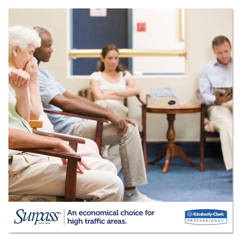 Surpass Facial Tissue for Business, 2-Ply, White,125 Sheets/Box, 60 Boxes/Carton