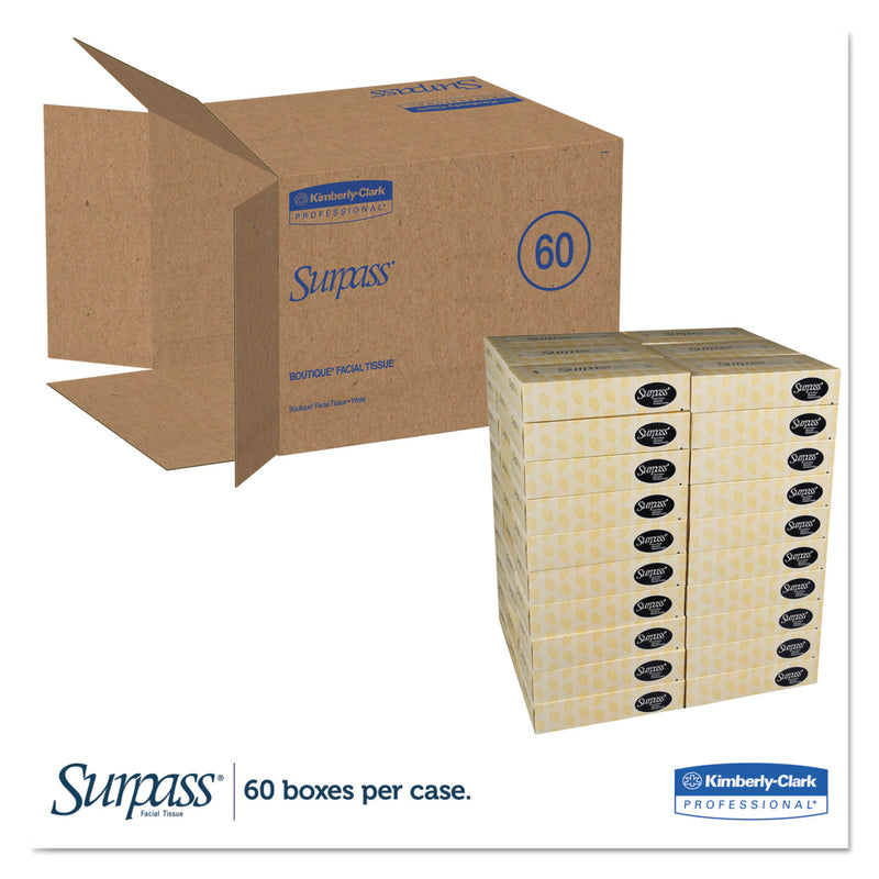 Surpass Facial Tissue for Business, 2-Ply, White,125 Sheets/Box, 60 Boxes/Carton