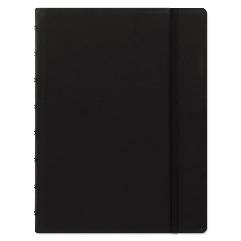 Filofax Notebook, 1 Subject, Medium/College Rule, Black Cover, 8.25 x 5.81, 112 Sheets