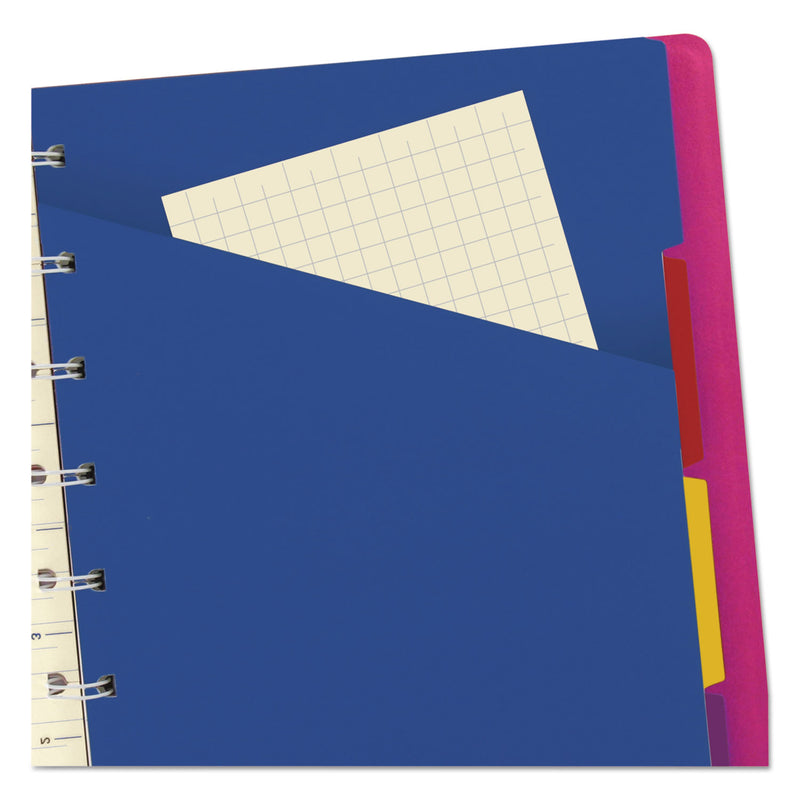 Filofax Notebook, 1 Subject, Medium/College Rule, Fuchsia Cover, 8.25 x 5.81, 112 Sheets