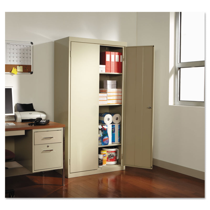 Alera Economy Assembled Storage Cabinet, 36w x 18d x 72h, Putty