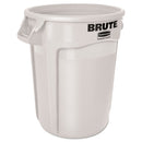 Rubbermaid Round Brute Container, Plastic, 20 gal, White