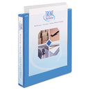 Avery Heavy-Duty Non Stick View Binder with DuraHinge and Slant Rings, 3 Rings, 1" Capacity, 11 x 8.5, Light Blue, (5301)