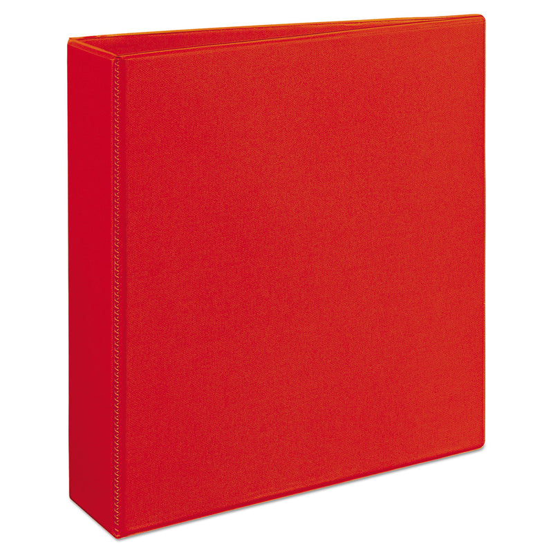 Avery Heavy-Duty View Binder with DuraHinge and One Touch EZD Rings, 3 Rings, 2" Capacity, 11 x 8.5, Red