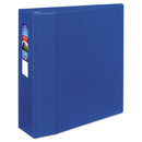 Avery Heavy-Duty Non-View Binder with DuraHinge and Locking One Touch EZD Rings, 3 Rings, 4" Capacity, 11 x 8.5, Blue