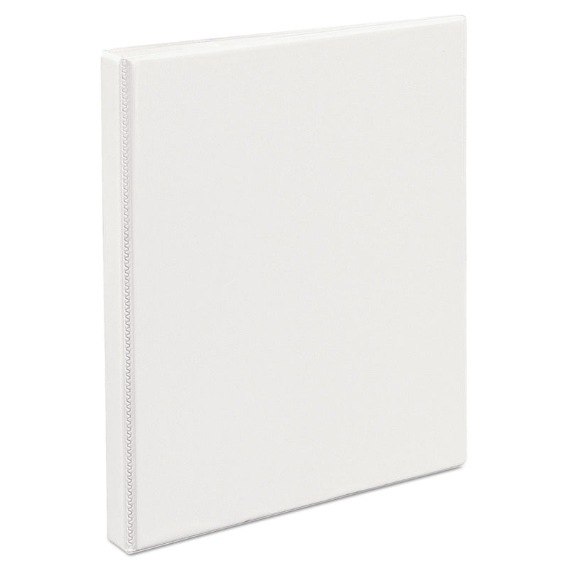 Avery Durable View Binder with DuraHinge and Slant Rings, 3 Rings, 0.5" Capacity, 11 x 8.5, White