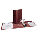 Avery Heavy-Duty Non-View Binder with DuraHinge, Three Locking One Touch EZD Rings and Thumb Notch, 5" Capacity, 11 x 8.5, Maroon