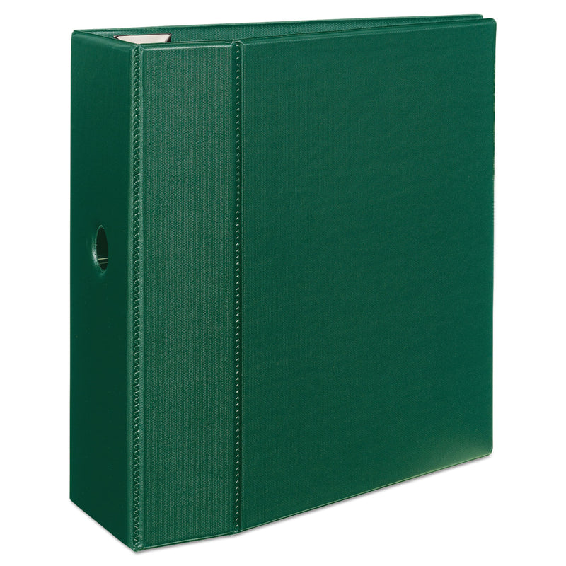 Avery Heavy-Duty Non-View Binder with DuraHinge, Locking One Touch EZD Rings and Thumb Notch, 3 Rings, 5" Capacity, 11 x 8.5, Green