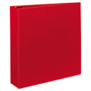 Avery Heavy-Duty Non-View Binder with DuraHinge and One Touch EZD Rings, 3 Rings, 2" Capacity, 11 x 8.5, Red