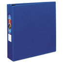 Avery Heavy-Duty Non-View Binder with DuraHinge and One Touch EZD Rings, 3 Rings, 2" Capacity, 11 x 8.5, Blue