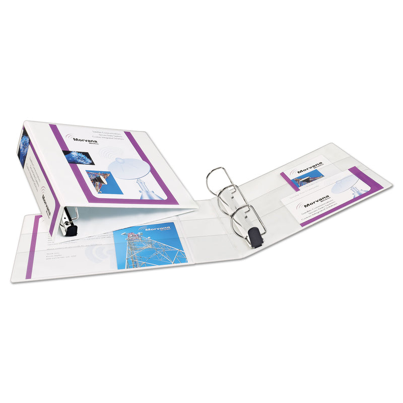 Avery Heavy-Duty Non Stick View Binder with DuraHinge and Slant Rings, 3 Rings, 3" Capacity, 11 x 8.5, White, (5604)