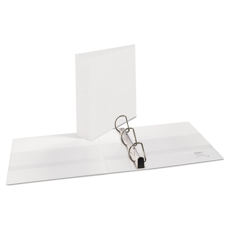 Avery Heavy-Duty Non Stick View Binder with DuraHinge and Slant Rings, 3 Rings, 2" Capacity, 11 x 8.5, White, (5504)