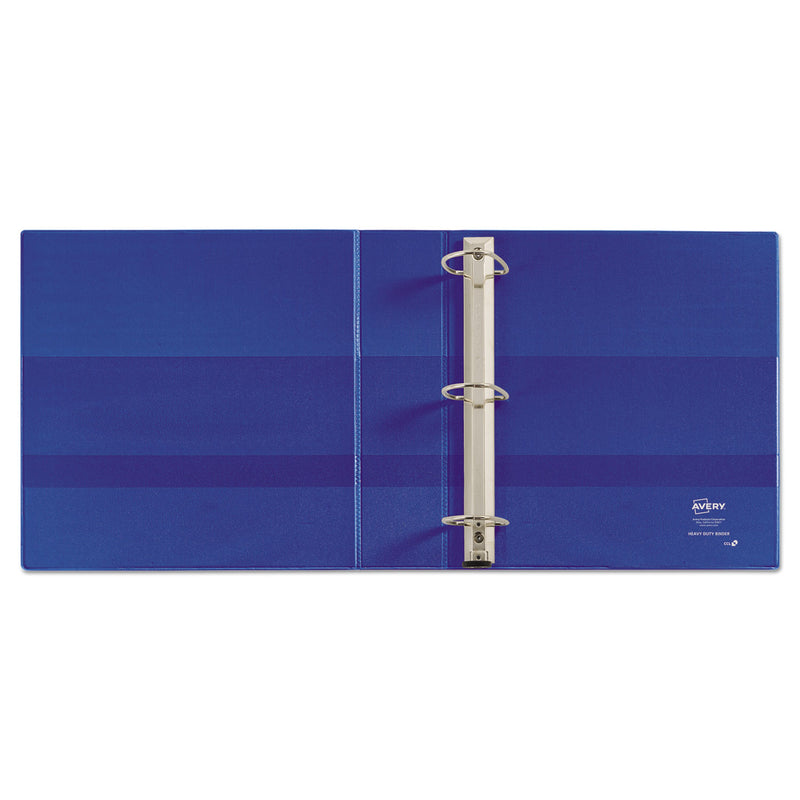 Avery Heavy-Duty Non-View Binder with DuraHinge and One Touch EZD Rings, 3 Rings, 2" Capacity, 11 x 8.5, Blue