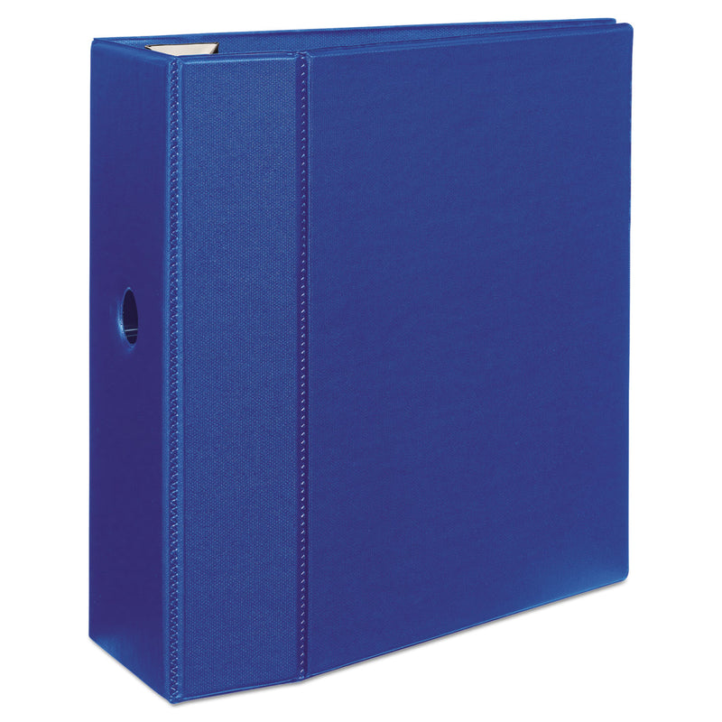 Avery Heavy-Duty Non-View Binder with DuraHinge, Locking One Touch EZD Rings and Thumb Notch, 3 Rings, 5" Capacity, 11 x 8.5, Blue