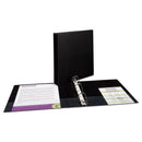 Avery Durable Non-View Binder with DuraHinge and Slant Rings, 3 Rings, 1.5" Capacity, 11 x 8.5, Black