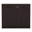 Alera Valencia Series Storage Cabinet, 34 1/8w x 22 7/8d x 29 1/2h, Mahogany