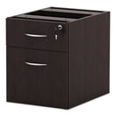 Alera Valencia Series Hanging Pedestal File, Left/Right, 2-Drawers: Box/File, Legal/Letter, Espresso, 15.63" x 20.5" x 19.25"