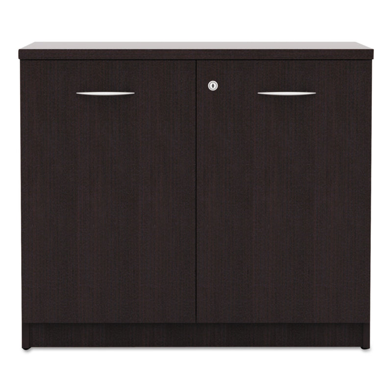Alera Valencia Series Storage Cabinet, 34 1/8w x 22 7/8d x 29 1/2h, Espresso