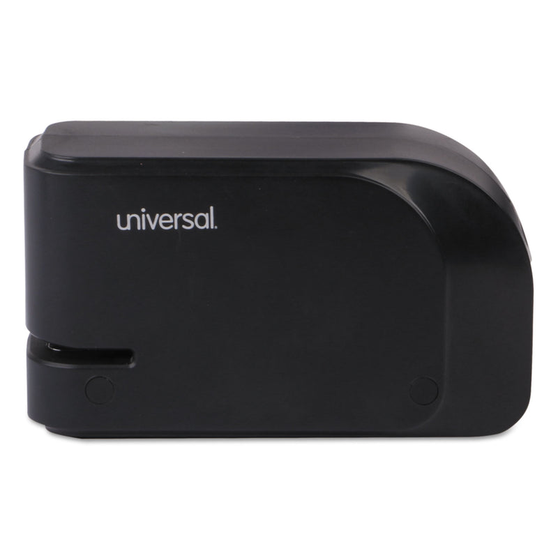 Universal Half-Strip Electric Stapler with Staple Channel Release Button, 20-Sheet Capacity, Black
