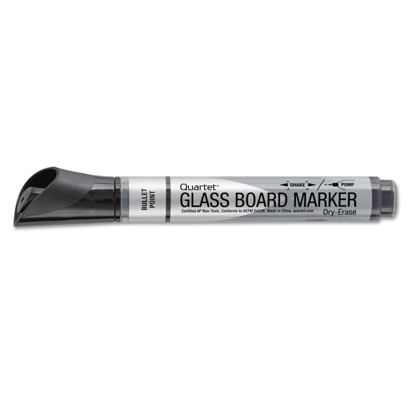 Quartet Premium Glass Board Dry Erase Marker, Broad Bullet Tip, Assorted Colors, 4/Pack