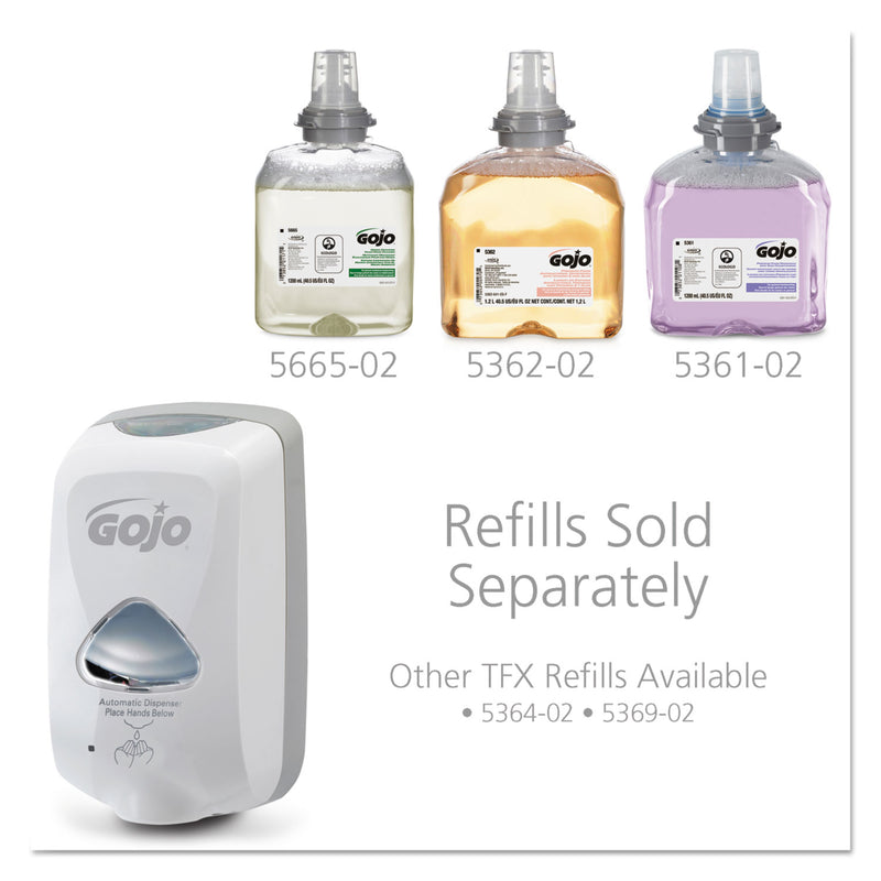 GOJO TFX Touch-Free Automatic Foam Soap Dispenser, 1,200 mL, 4.1 x 6 x 10.6, Gray