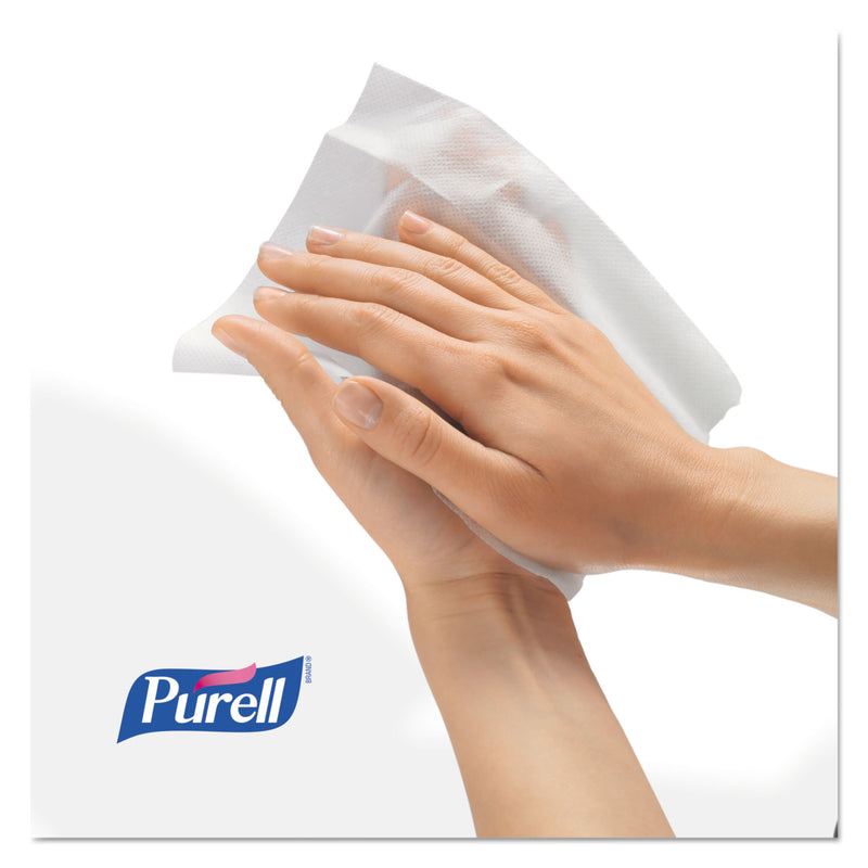 PURELL Sanitizing Hand Wipes, 6.75 x 6, White, 270/Canister, 6 Canisters/Carton