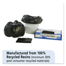 Stout Total Recycled Content Plastic Trash Bags, 10 gal, 1 mil, 24" x 24", Brown/Black, 250/Carton