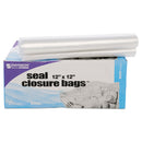 Stout Seal Closure Bags, 2 mil, 12" x 12", Clear, 500/Carton