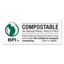 Stout EcoSafe-6400 Bags, 13 gal, 0.85 mil, 24" x 30", Green, 45/Box