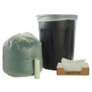 Stout EcoSafe-6400 Bags, 32 gal, 0.85 mil, 33" x 48", Green, 50/Box