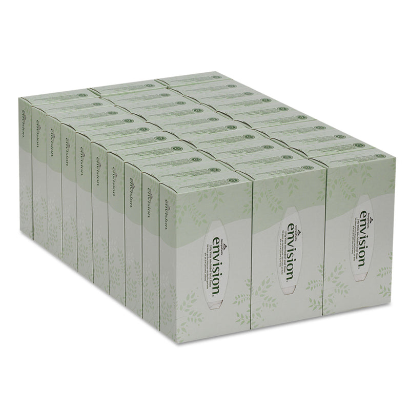 Georgia Pacific Facial Tissue, 2-Ply, White, 100 Sheets/Box, 30 Boxes/Carton