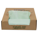 Stout EcoSafe-6400 Bags, 30 gal, 1.1 mil, 30" x 39", Green, 48/Box