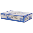 Stout Total Recycled Content Plastic Trash Bags, 65 gal, 1.5 mil, 50" x 51", Brown/Black, 100/Carton