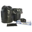 Stout Total Recycled Content Plastic Trash Bags, 65 gal, 1.5 mil, 50" x 51", Brown/Black, 100/Carton