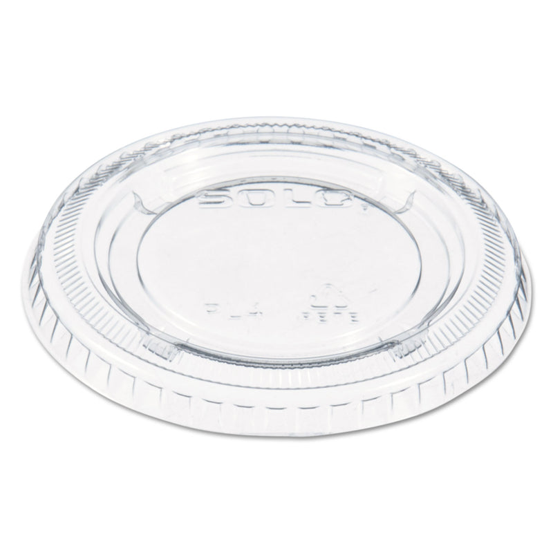 Dart Portion/Souffle Cup Lids, Fits 3.25 oz to 9 oz Cups, Clear, 125/Pack, 20 Packs/Carton